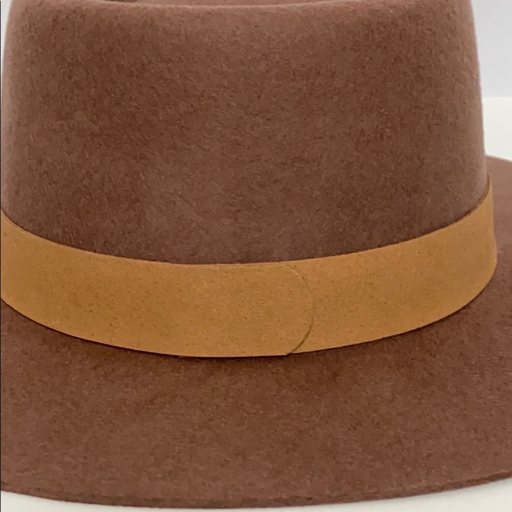 Lack of Color The Mirage Boater Brown Wool Boho Sun Protection Hat - Picture 4 of 4